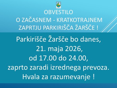 ZAPORA PARKIRIŠČA
