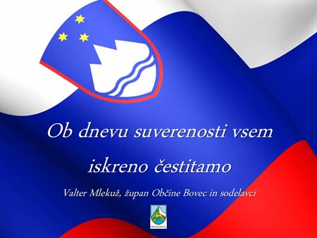 ČESTITKA OB DNEVU SUVERENOSTI