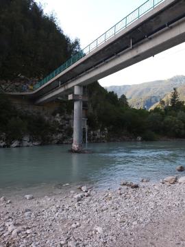 OBVESTILO O SANACIJI NOSILNEGA STEBRA MOSTU V LOG ČEZSOŠKI 1