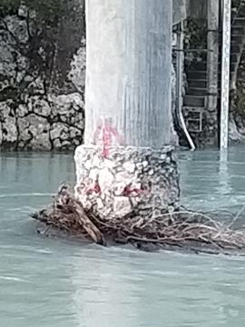 OBVESTILO O SANACIJI NOSILNEGA STEBRA MOSTU V LOG ČEZSOŠKI 3