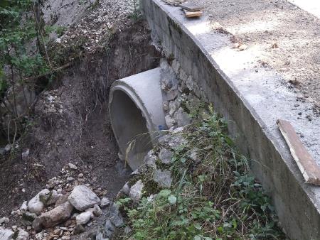 ZAKLJUČNA DELA NA PREPUSTU NA CESTI VAS NA SKALI 2