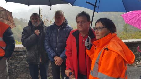 OBETA SE UREDITEV CESTNEGA ODSEKA KLUŽE 1